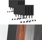 Conference Room Table, Folding Conference Tables,Thicken Grey Tabletop,Flip Top Wooden Seminar Meeting Room Table for Conference Room Offices (8, Black, 47.2“)