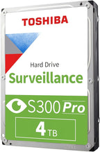 Toshiba S300 PRO 4TB Surveillance 3.5” Internal Hard Drive – CMR SATA 6 Gb/s 7200 RPM 512MB Cache - HDWTA40UZSVAR