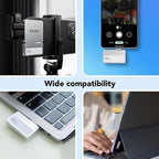 Lexar 2TB Professional Go Portable SSD w/Hub, Supports Apple 4K 60fps ProRes, Up to 1050MB/s, USB 3.2 Gen 2, Rugged, IP65, Ultracompact, Compatible w/iPhone 15/16, External SSD (LSL400S002T-RNSNU)