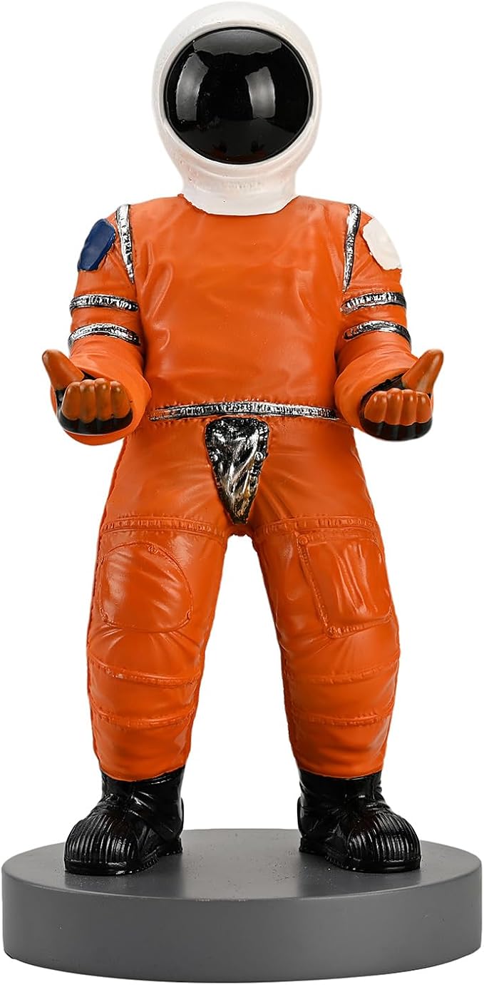 Astronaut Mobile Phone & Pen Holder, Device Stand, Desk Organizer Decorative Pencil Holder(Orange&Black)
