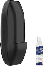 loukin Replaceable Dry Erase Eraser, Double-Sided Whiteboard Eraser with Magnetic Holder, Precision-Point Glass Board Wiper for Classroom, Home and Office (Whiteboard Cleaner Included), Black (Black)