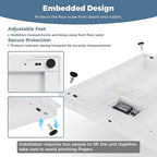 48"x48" Industrial Floor Scale, Professional Platform Scale with Digital Indicator, Accurate Weighing Scale for Warehouse Shipping and Industrial Use, 10000 lb x 1 lb, Grey