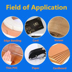 5/16 inch-8mm Heavy Duty Hole Puncher Round Single Hole Punch Badge Hole Punch Paper Punch Portable Hand Held Long Hole Puncher for Craft Paper Plastic Cardboard Business Card Photos-Black