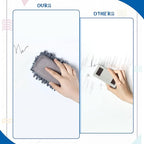 Sherr 24 Pcs Magnetic Whiteboard Eraser School Dry Erase Erasers Microfiber Shag Washable White Board Eraser for Chalk Classroom Home Office (Gray)