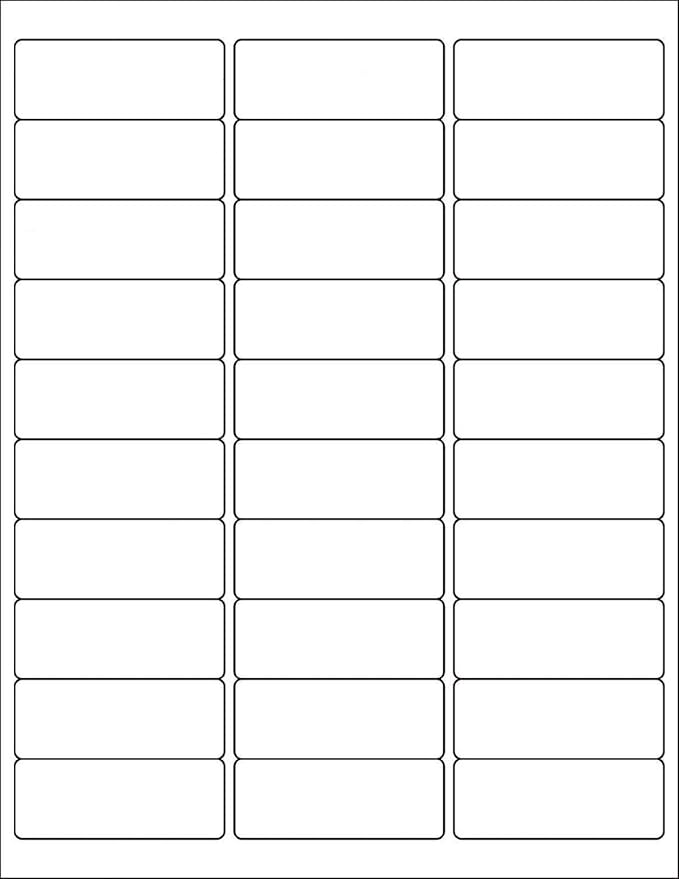 BESTEASY 30-up 8000 Sheets 1/'' X 2-5/8/'' Address Shipping Labels for Laser and Inkjet Printers, FBA Product Labels (240000 Labels) (SL-30-8000)