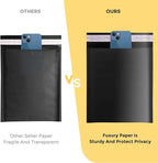 Fuxury Kraft Bubble Mailer 8.5x12 Inch 25 Pack，Strong Adhesion Padded Envelopes,Self Seal Bubble Envelopes, Waterproof Cushioned Padded Mailers Packaging for Small Business,Bulk Black