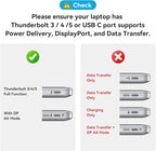 ACASIS USB C Hub with 4K Video Output USBC Splitter with 2*HDMI+4 * 10Gbps Data Transfer+Ethernet+SD/TF+Audio+PD100W Docking Station Dual Monitor for Laptop, Portable Monitor and More Type C Devices