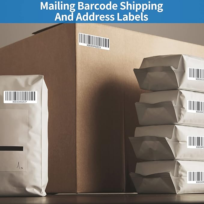 BESTEASY 30-up 2000 Sheets 1" X 2-5/8" Address Shipping Labels for Laser and Inkjet Printers, FBA Product Labels (60000 Labels)