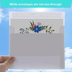 Joyberg 50 Packs 5x7 Envelopes, White A7 Envelopes for Invitations, Printable, Self Seal for Weddings, Invitations, Photos, Postcards, Greeting Cards, Mailing