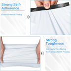 120-Piece White Poly Mailers - 6x9 Inch Shipping Envelopes with Self-Adhesive Seal, Waterproof and Tear-Proof Postal Bags