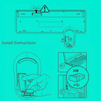 Wireless Keyboard and Mouse Combo, 2.4 GHz Full-Sized Typewriter Keyboard and Mouse Wireless with Round Keycaps for Windows, Computer, Desktop, PC, Laptop (New BlackColorful)