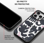 MOSNOVO Magnetic Case for iPhone 16 Pro, 10ft Military-Grade Protection, Compatible with Magsafe, Shockproof Phone Case for iPhone 16 Pro - Black Fluffy Cat - Clear Black