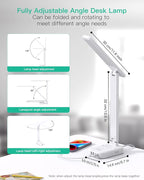 Power Strip with LED Desk Lamp, PD 30W Touch Desk Lamps, 4 Outlets 4 USB Ports(2 USB C) Small Desk Lamp 5FT Extension Cord Table Lamp for Home Office College Dorm Room Essentials Bedroom Bedside Study