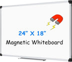 XBoard Magnetic Whiteboard 24 x 18 Inch, Dry Erase Board with Aluminium Frame