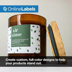 3 x 2 Rectangle Labels - Permanent, White Matte - Wax Melt, Soap, Address Labels - Pack of 250 Labels, 25 Sheets - Inkjet/Laser Printers - Online Labels