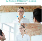 4K Pro Audio and Video Conference Room Camera with Remote Control for Windows TV, AI-Powered HD Webcam with Microphone & Speaker for Desktop Computer/PC/Monitor/Laptop/Teams/Zoom/Skype