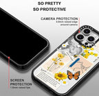 MOSNOVO Case for iPhone 16 Pro Max, [10ft 4X Military-Grade Drop Protection] Durable & Shockproof Phone Case Cover Design for iPhone 16 Pro Max - Vintage Collage Art - Clear Black