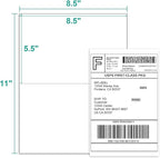 MFLABEL 8.5 x 11 Inch Half Sheet Shipping Labels - 1000 Adhesive Sticker Papers for Laser & Inkjet Printer (500 Sheets, 48 Free Fragile Stickers) - Ultimate Pack for FBA, Packages & Mailings