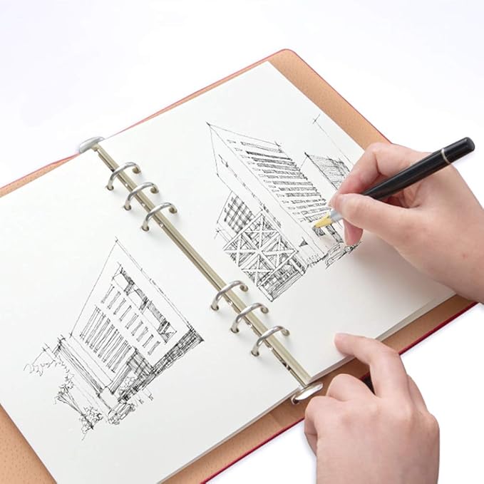 (3-Pack) A5 Blank Paper, Refills for Filofax Planner, Organizer, Binders, 6 Hole Punched, Total 300 Sheets/600 Pages, 100gsm, White, 5.8 x 8.2 Inch