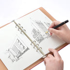 A5 Blank Paper, Refills for Filofax Planner, Organizer, Binders, 6 Hole Punched, 100 Sheets/200 Pages, 100gsm, White, 5.8 x 8.2 Inch