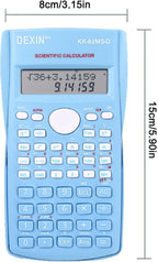 Scientific Calculators Desktop, Scientific Calculators for Students, Scientific Calculator 240 Functions 2 Line 10+2 Digits, Desk Math Calculator for School (Blue)