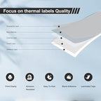 RGiNK for DYMO 550 Labels (30334 with RFID Chip) Multipurpose Barcode Labels (2-1/4" x 1-1/4"), Perforated, Compatible with DYMO Labelwriter 450 4XL 550&5XL 550 Turbo Printers [6 Rolls, 6000 Tags]