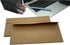 80Qty#10 Brown Kraft Business envelopes 4.125x9.5In- windowless design 120GSM paper envelopes