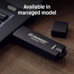 Kingston Ironkey D500S 16GB Encrypted Flash Drive | Dual Hidden Partition | FIPS 140-3 Level 3 | XTS-AES 256-bit | BadUSB and Brute Force Protection | Multi-Pin Option | IKD500S/16GB,Black