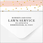 Self Inking Return Address Stamp - Custom 4 Line Personalized Address Stamp for Envelopes, Wedding Invitations, Business, Mailing Labels, Black Ink (All Serif)