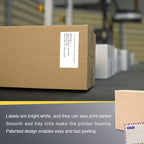 BETCKEY - 4" x 2" (102 mm x 51 mm) Barcode Shipping & Multipurpose Labels Compatible with Zebra & Rollo Label Printer,Premium Adhesive & Perforated [16 Rolls, 12000 Labels]