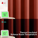 MIULEE Burnt Orange Blackout Curtains for Bedroom Living Room 96 Inches Long 2 Panels, Thermal Insulated Room Darkening Drapes Solid Grommet Top Noise Reduction Terracotta Rust Fall Window Treatments