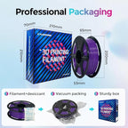 FLASHFORGE Rapid PLA Filament 1.75mm, High Flow Speedy 3D Printer Filament, Experience Exceptional Performance with 500mm/s High-Speed Printing, Neatly Wound & Top-Notch Filament (Purple)