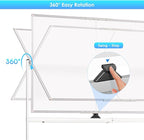 maxtek Rolling Whiteboard, 48x36 Large Magnetic White Board with Stands, Big Double-Sided White Board Dry Erase on Wheels for Homeschool, Home Office, Office, School (Silver, 48 x 36)