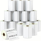 BETCKEY - 4" x 2" (102 mm x 51 mm) Barcode Shipping & Multipurpose Labels Compatible with Zebra & Rollo Label Printer,Premium Adhesive & Perforated [16 Rolls, 12000 Labels]