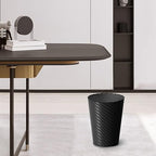 Bathroom Trash Can, 3 Pack 1.8 Gallons Small Trash Can with Trash Bags, Bathroom Garbage Can, Plastic Trash Bin, Round Waste Basket for Bedroom, Office, Room (White Black Grey)