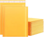 Kraft Bubble Mailers 8.5x11inch 25Pack Yellow Self-Seal Padded Envelopes Bubble Opaque Padded Mailers Shipping Bags for Small Businesses to Package and Mail Jewelry Cosmetics, Electronic Products
