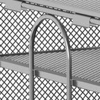 EasyPAG Mesh Desk Filer Organizer Tray 8 Slot Office Desk Paper Storage Organizer for A4 / Letter Sizer Floder, Silver