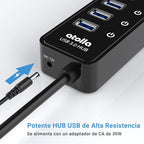 Powered USB 3.0 Hub, atolla 10 Ports USB Data Hub Splitter with Individual ON/Off Switches and 12V/2.5A Power Adapter USB Extension for Mouse, Keyboard, Hard Drive or More USB Devices