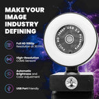 Live Streaming Kit- Perfect for Streaming Video Games on Twitch, YouTube, Podcasts and Working from Home. includes 1920x1080p Webcam, Professional USB Microphone, and One LED Multi-Color Light