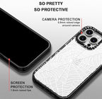 MOSNOVO Case for iPhone 16 Pro Max, [10ft 4X Military-Grade Drop Protection] Durable & Shockproof Phone Case Cover Design for iPhone 16 Pro Max - Spider Web - Clear Black