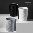 Bathroom Trash Can 1.8 Gallon Garbage Can Small Waste Basket Recycling Bin for Bedroom Office Kitchen,2 Pack Grey