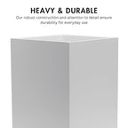 Matte White Square Small Trash Can, 2 Gallons / 7.5L Garbage Can, Waste Basket for Home, Bathrooms, Office, Under Desk, Bedroom, Laundry Room, Kitchen, Kids Room, and Dorm