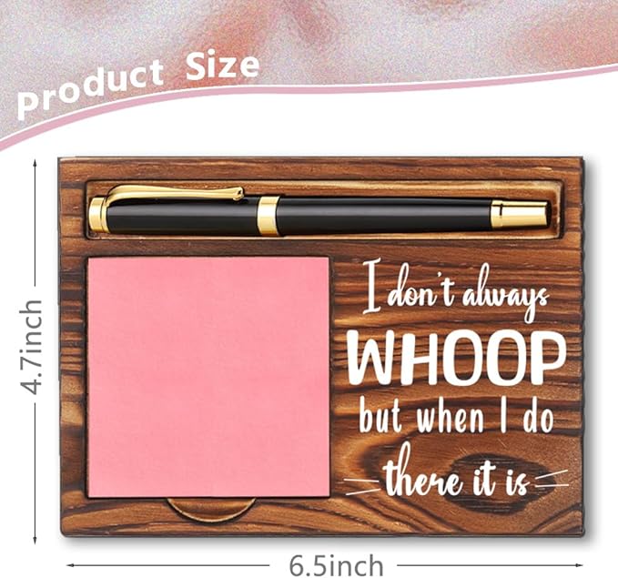 Funny Quotes Office Sticky Note Holder, Cute Humor Sticky Note Holder, Thank You Appreciation Gifts for Friends Women Men Coworkers, Office Desk Self-Stick Note Pad Holders YB366