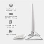 Dell Inspiron 5430 All in One Desktop - 23.8-inch FHD (1920 x 1080) Display, Intel Core 5-120U, 8GB DDR4 RAM, 512GB SSD, Intel Graphics, Windows 11 Home, Onsite & Migrate Service - White