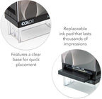 Custom Return Address Stamp - Personalized Self-Inking Stamp | Choose from Multiple Designs | Custom Address Rubber Stamper | Stamps for Mailing | Self Inked Return Stamps | Evrest Press