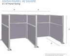 VERSARE Hush Panel Cubicle Kit | Workstation Partition Walls | Sound Dampening Cubicle Walls | Partitions for Desks