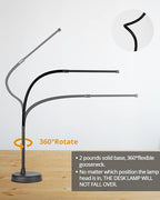 LED Desk Lamp, Swing Arm Architect Task Lamp with Long Flexible Gooseneck, 3 Color Modes, and USB Adapter, Dimmable Desk Light for Home/Office/Drafting/Reading/Piano