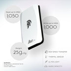 DATO External SSD 2TB, Portable SSD External Solid State Drive, USB 3.2 Gen 2x1 Type C Up to 1050/1000 MB/s, Super Light and Compact Portable Solid State Drive - ARES Torch