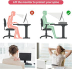 gianotter Desk Organizers and Accessories, Monitor Stand with Drawer and 2 Pen Holder, Desktop Organizer Suitable for Offices and Dormitories (Pink)