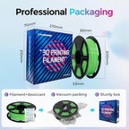 FLASHFORGE Rapid PLA Filament 1.75mm, High Flow Speedy 3D Printer Filament, Experience Exceptional Performance with 500mm/s High-Speed Printing, Neatly Wound & Top-Notch Filament (Light Green)